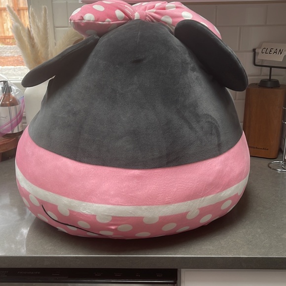 Minnie Mouse Pink Polka Dot Bow Disney Squishmallow 16” - Picture 4 of 4
